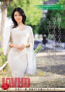 JUQ-682 Married Woman Who Received A Duplicate Key Lived Alone In A Room Where A Male Student Was Creampied Until He Graduated. Jinguji Nao